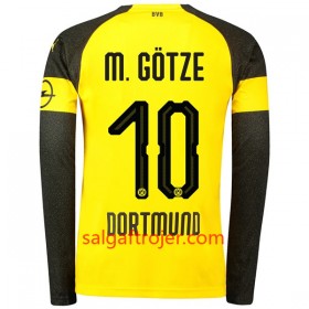 Borussia Dortmund Fodboldtrøjer M.Gotze 10 Hjemmebanesæt 2018/19 Langærmet